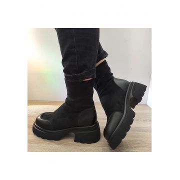 Ghete Casual Dama  G980-1 Negre + Velur