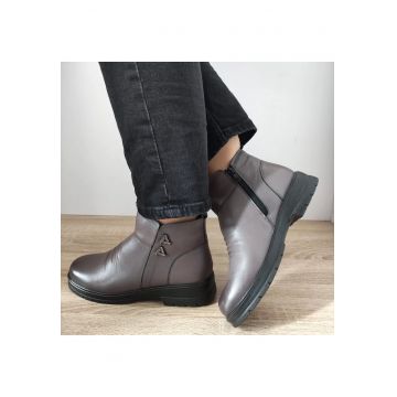 Ghete Casual Dama  M705 Gri - Gri
