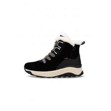 Ghete dama  W007300 - piele naturala - negru - croiala peste glezna