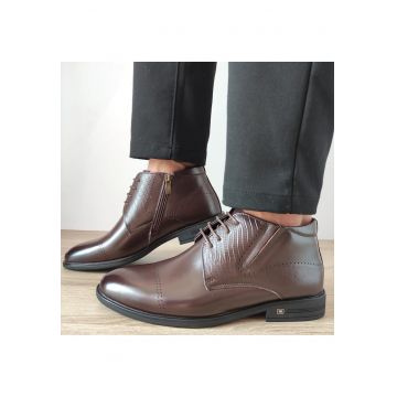 Ghete Elegante Barbati  H788-025 Maro Coffee - 40 - Maro Coffee