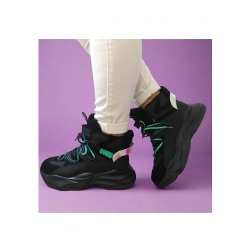 Ghete Sport Dama  E057 Negre - Negru