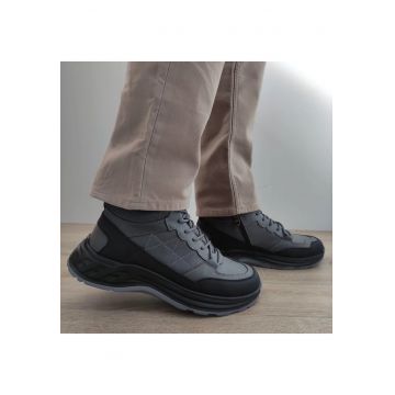 Ghete Casual Barbati  E3121 Gri - Gray