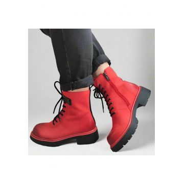 Ghete Casual Dama  50036A 05-N Rosii - Red