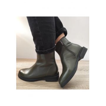 Ghete Casual Dama  D9193-11 Verde Kaki - Kaki