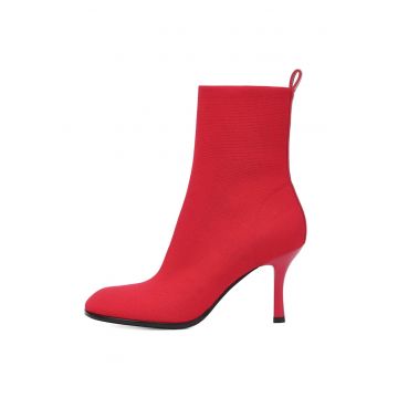 Botine cu partea superioara din material textil
