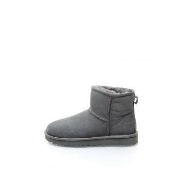 Ghete de piele intoarsa fara inchidere Classic Mini II