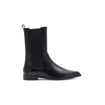 Botine dama -  590559 - Piele naturala - Negru -