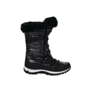 Botine dama  Kardron II - impermeabile - negru - material sintetic - talpa cauciuc
