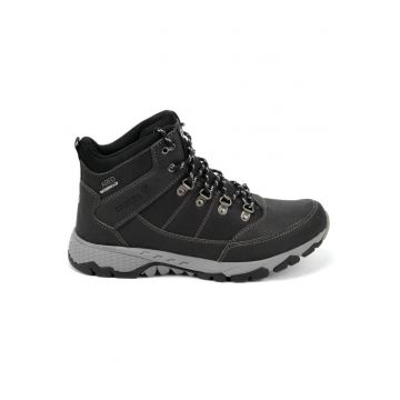 Ghete barbati  Somoni - impermeabile - negre - material sintetic - talpa cauciuc