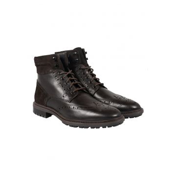 Ghete brogue din piele U Brenson A -