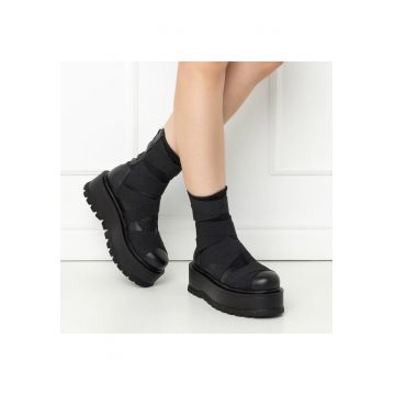 Ghete cu platforma  - Uddy Summer - Black - marimea