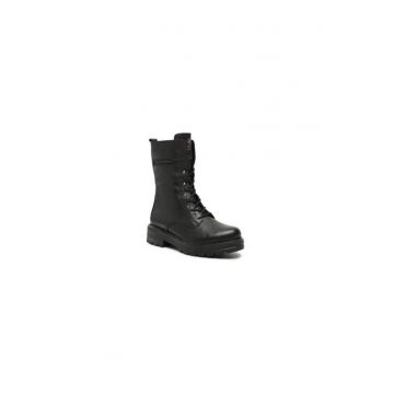 Ghete dama  209107746 - Piele naturala - 38 EU - Negru