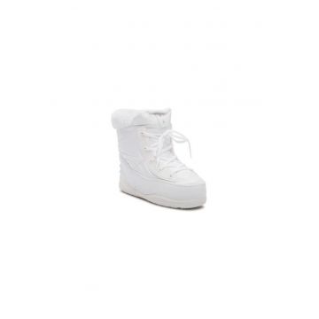 Ghete dama  300811467 - Piele ecologica - Alb