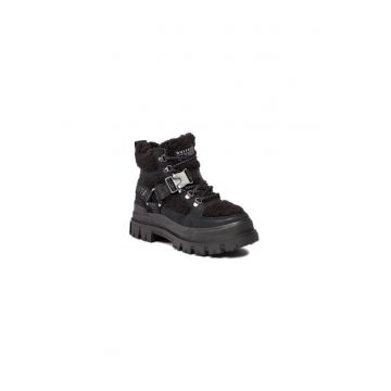 Ghete dama  303235109 - Piele ecologica - Negru