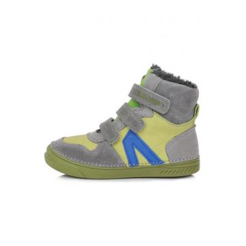 Ghete - din piele - baietei -  imblanite - W040-893 - 25 - Verde