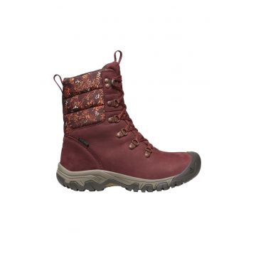 Ghete impermeabile din piele cu insertii textile Greta