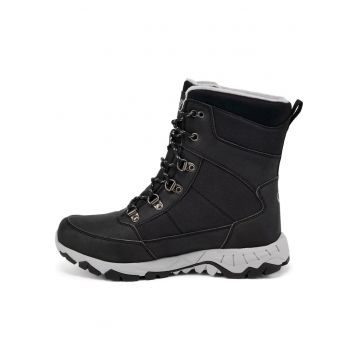 Ghete sport dama  Somoni impermeabile - negru - material sintetic - talpa cauciuc -