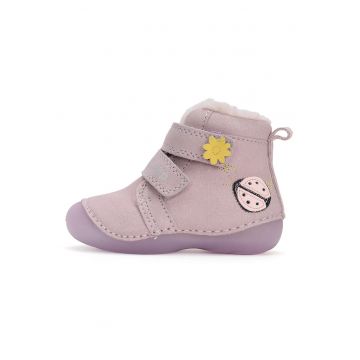 Ghetute din piele naturala - fete -  imblanite - W015-42562B