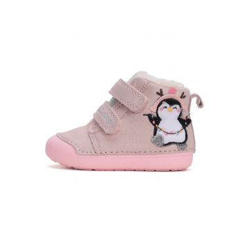 Ghetute din piele naturala - fete -  imblanite - W066-42268A
