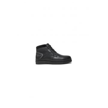 Ghete barbati  304322426 - Piele naturala - Negru