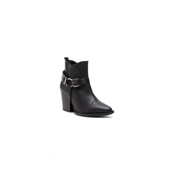 Ghete dama  207393141 - Piele ecologica - Negru
