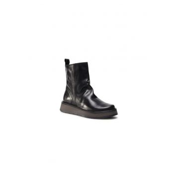 Ghete dama  207475830 - Piele naturala - 35 EU - Negru