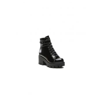 Ghete dama  301100591 - Piele ecologica - 39 EU - Negru