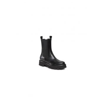Ghete dama  303022495 - Piele naturala - 38 EU - Negru