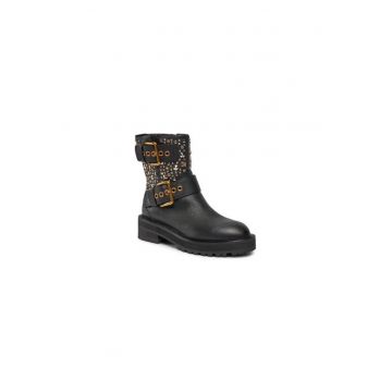 Ghete dama  303051860 - Piele naturala - Negru