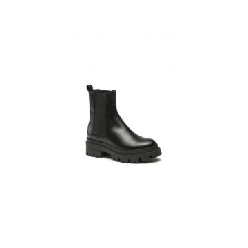 Ghete dama  303133085 - Piele naturala - 39 EU - Negru