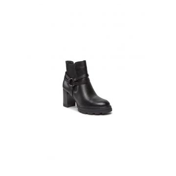 Ghete dama  303142476 - Piele naturala - 41 EU - Negru