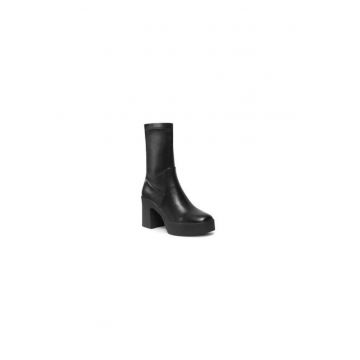 Ghete dama  303192501 - Piele naturala - 40 EU - Negru