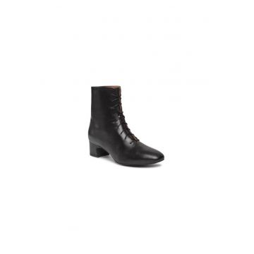 Ghete dama  303531799 - Piele naturala - 37 EU - Negru
