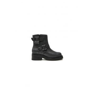 Ghete dama  304162381 - Piele naturala - Argintiu