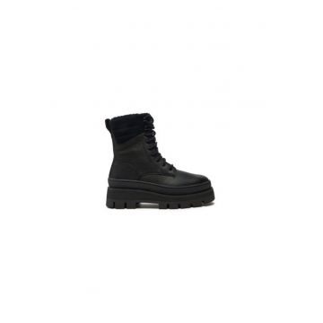 Ghete dama  304162459 - Piele naturala - 41 EU - Negru