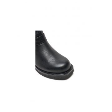 Ghete dama  304163913 - Piele naturala - 41 EU - Negru