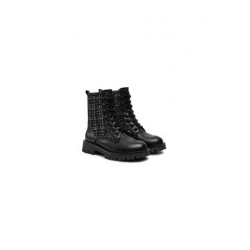 Ghete dama  304293382 - Piele ecologica - Negru