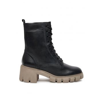 Ghete dama  304293535 - Piele naturala - Negru