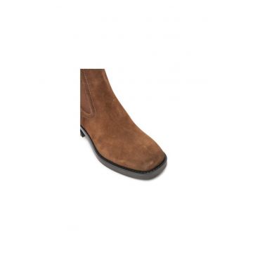 Ghete dama  304294624 - Piele naturala - Maro