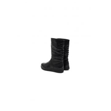 Ghete dama  304312090 - Piele naturala - 40 EU - Negru