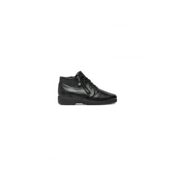 Ghete dama  304315084 - Piele naturala - Negru
