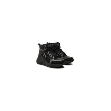 Ghete dama  304322099 - Piele ecologica - Negru