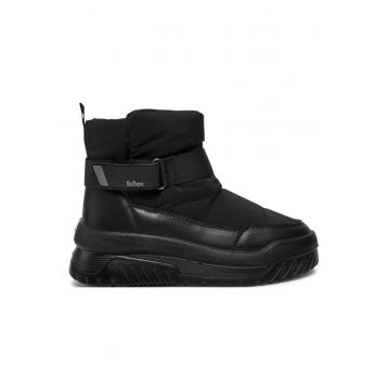 Ghete dama  304322761 - Piele ecologica - Negru