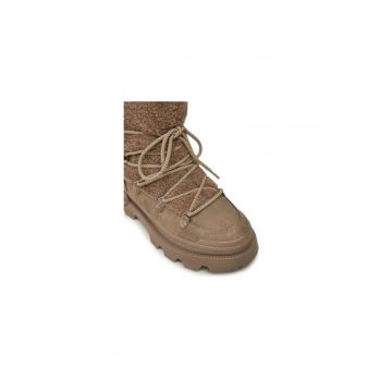 Ghete dama  304322839 - Piele ecologica - 37 EU - Bej
