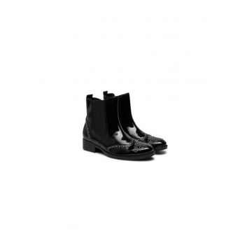 Ghete dama  304338366 - Piele naturala - Negru