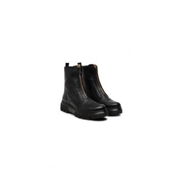 Ghete dama  304338458 - Piele naturala - Negru