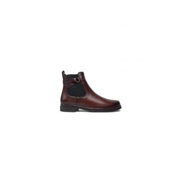 Ghete dama  304338816 - Piele naturala - Maro