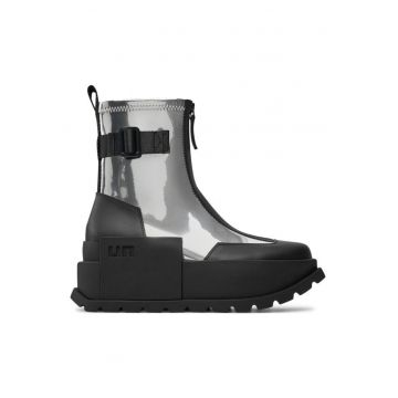 Ghete dama  304405914 - Piele ecologica - 39 EU - Argintiu