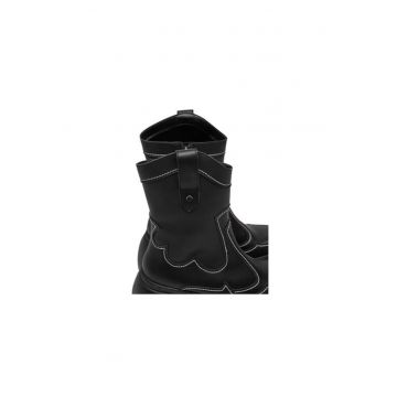 Ghete dama  304437274 - Piele ecologica - 41 EU - Negru