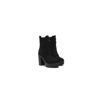 Ghete dama  304437373 - Piele ecologica - 39 EU - Negru